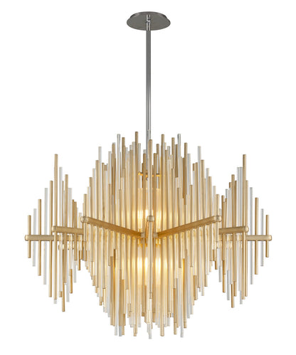 Theory 2-Light LED Unique / Statement Geometric Chandelier