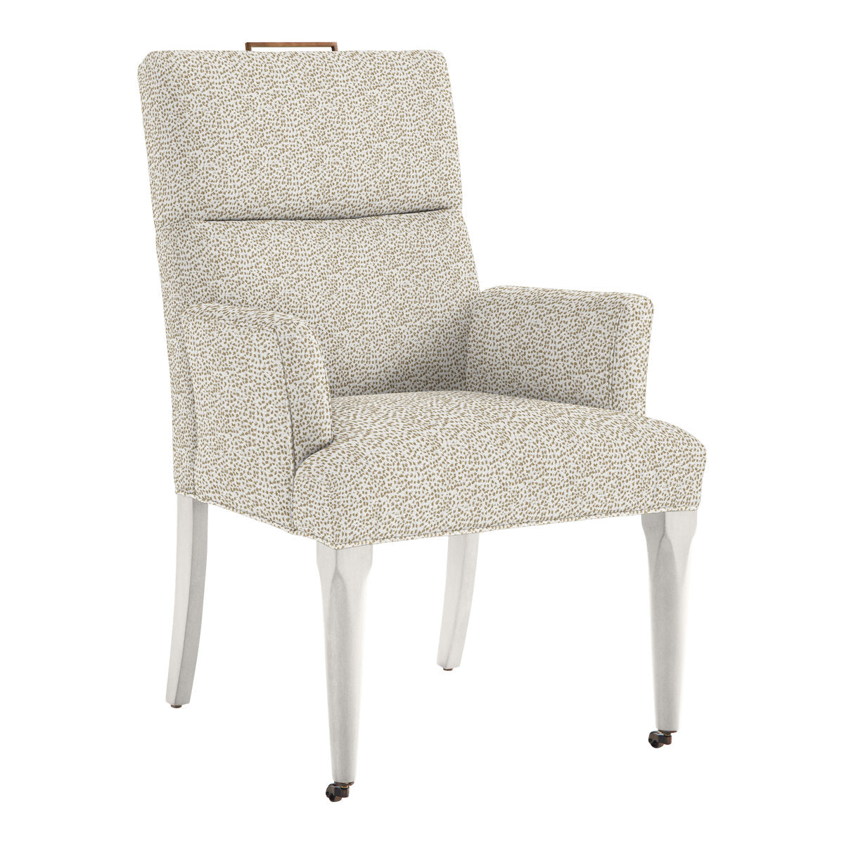Thom Filicia Home Fabric Tight Back Arm Chair with Wheel