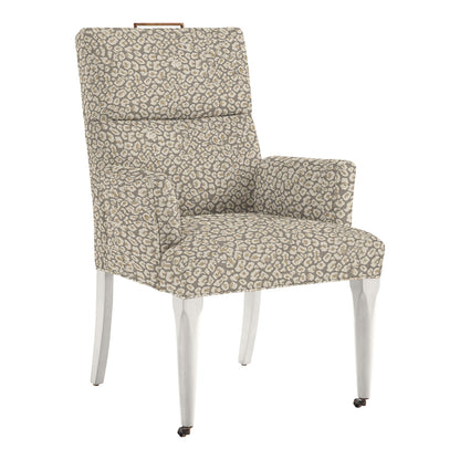 Thom Filicia Home Fabric Tight Back Arm Chair with Wheel