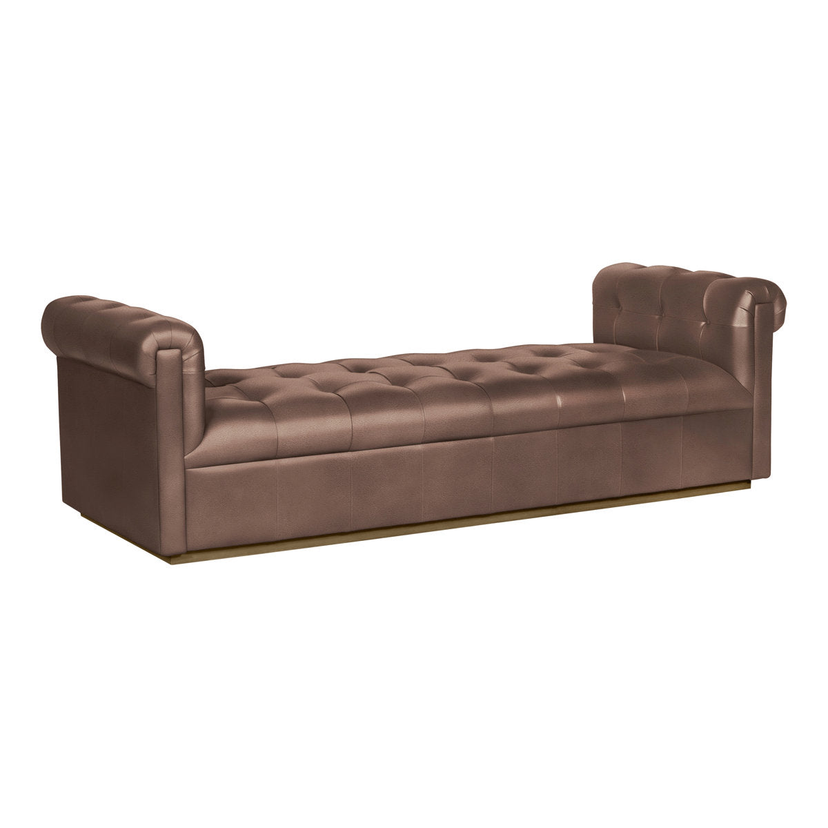 Thom Filicia Home Leather Chaise Lounge