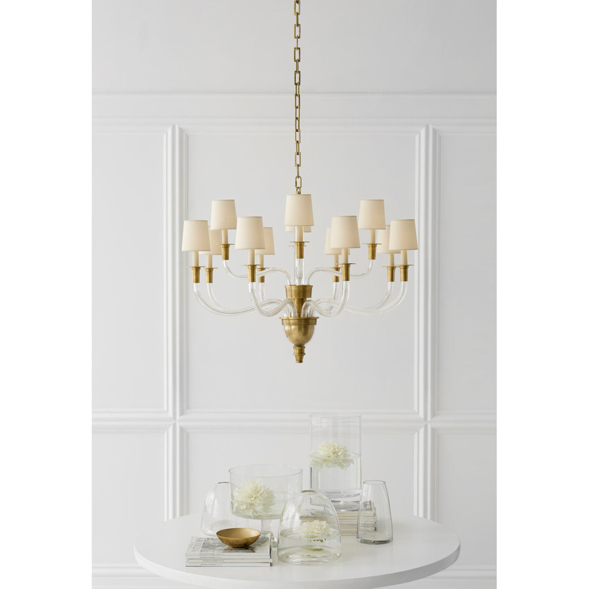 Thomas O'Brien Vivian Large Two-Tier Chandelier
