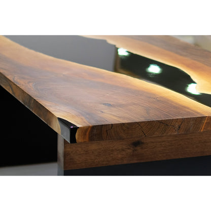 Thyria Walnut Wood Dining Table
