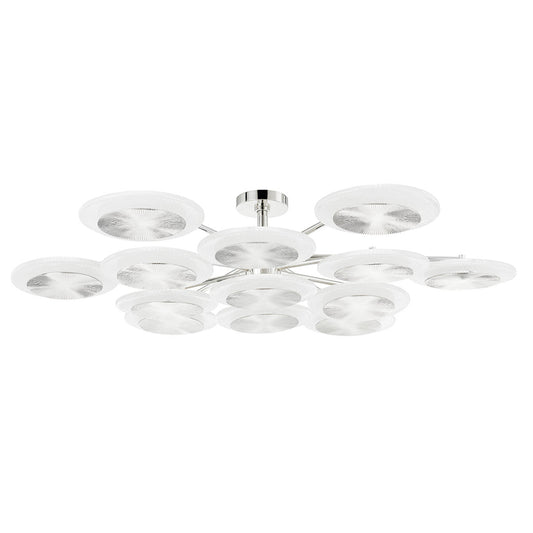 Topaz 13 Light Semi Flush