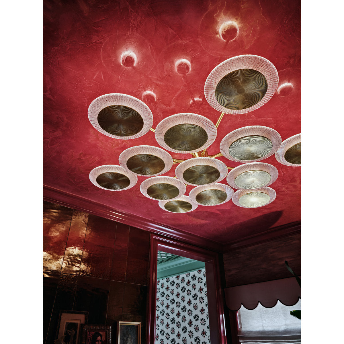 Topaz 13 Light Semi Flush