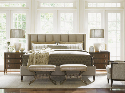 Tower Place Beldon Leather Ottoman