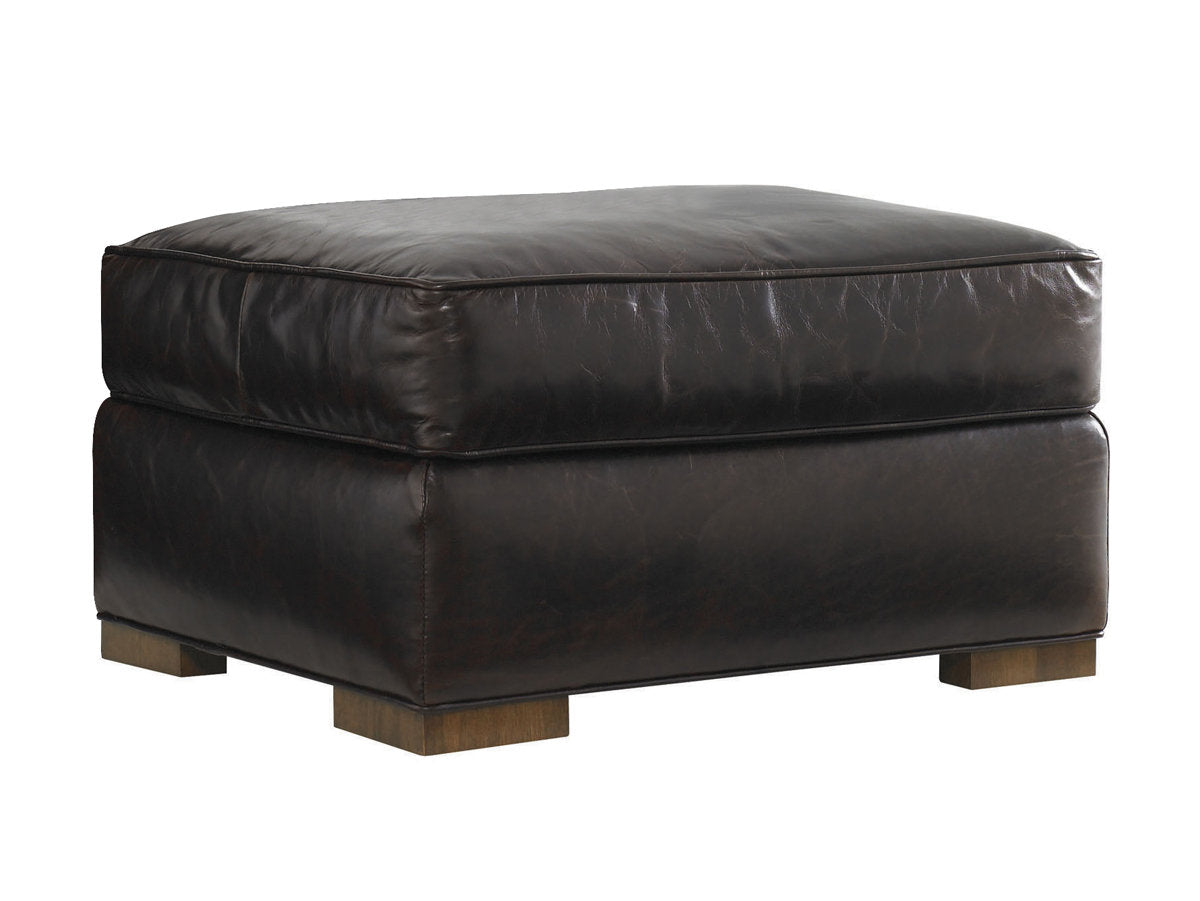 Tower Place Edgemere Leather Ottoman