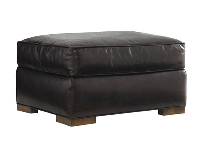 Tower Place Edgemere Leather Ottoman