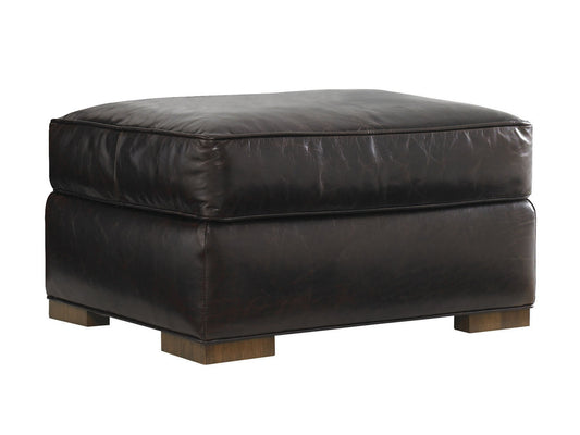 Tower Place Edgemere Leather Ottoman