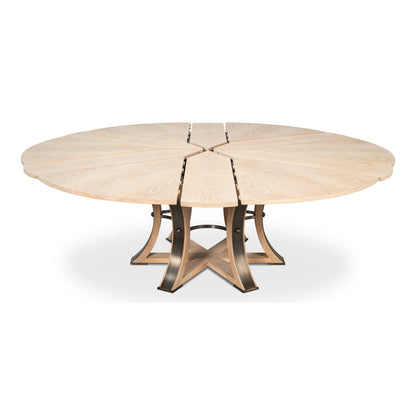 Tower Round Solid Oak Dining Table