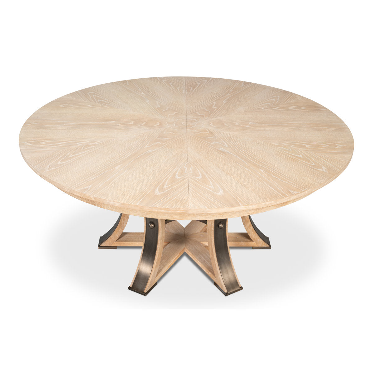 Tower Round Solid Oak Dining Table