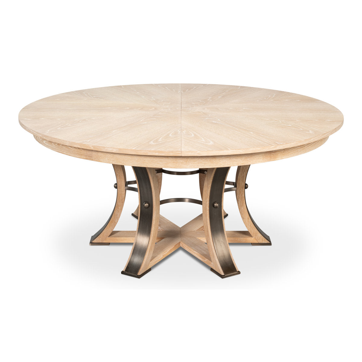 Tower Round Solid Oak Dining Table