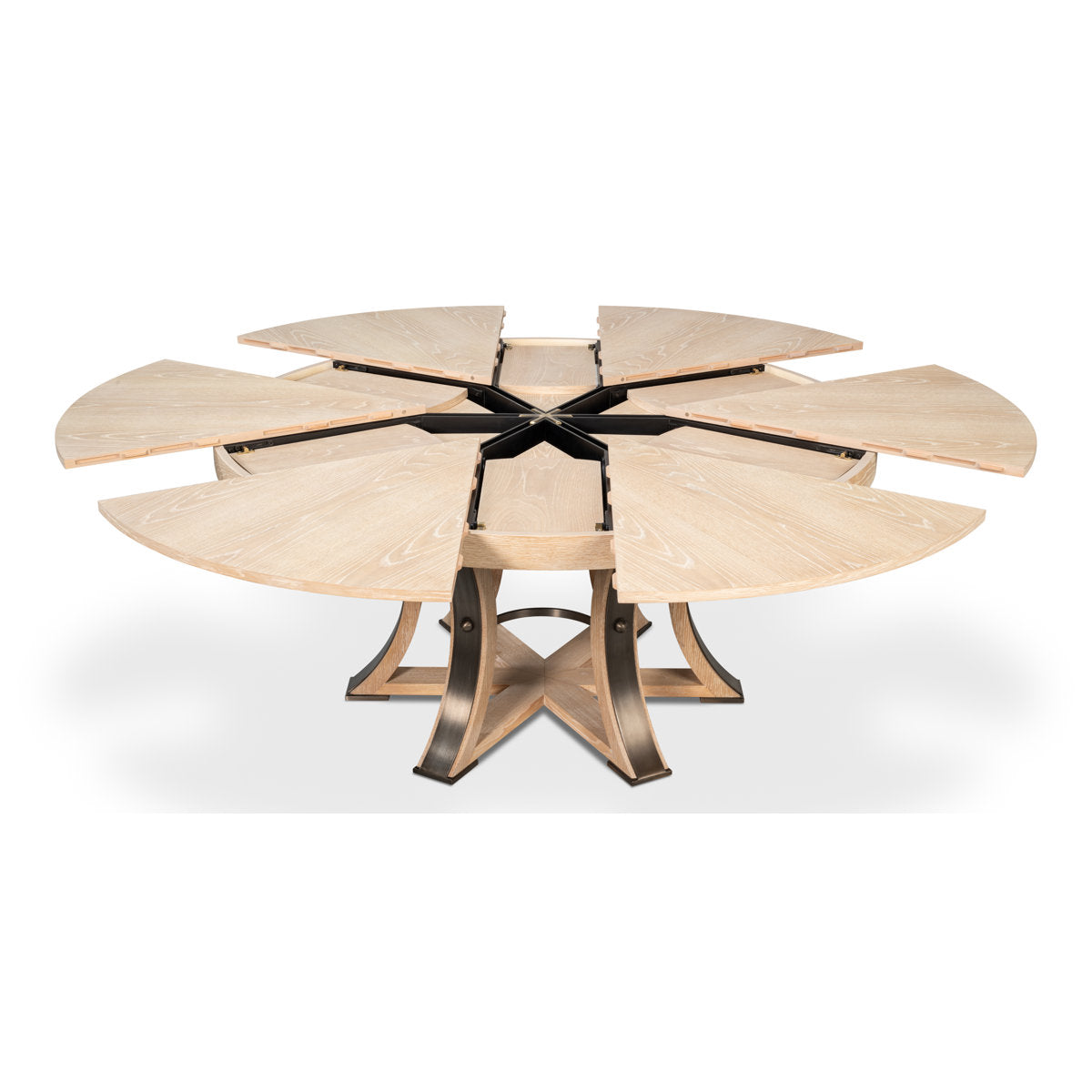 Tower Round Solid Oak Dining Table