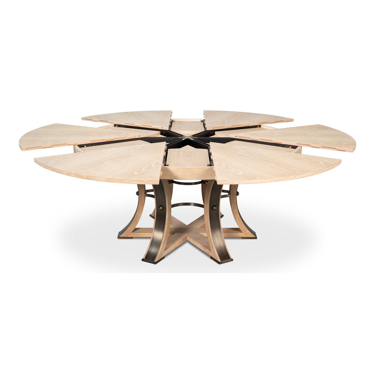 Tower Round Solid Oak Dining Table