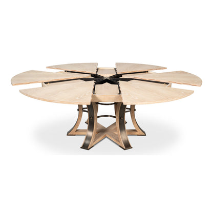 Tower Round Solid Oak Dining Table