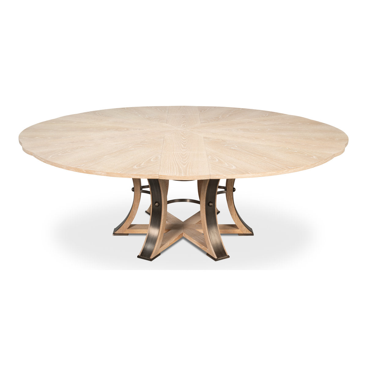 Tower Round Solid Oak Dining Table