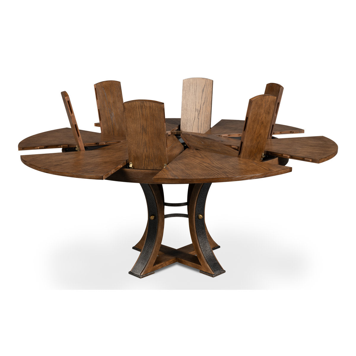 Tower Round Solid Oak Dining Table