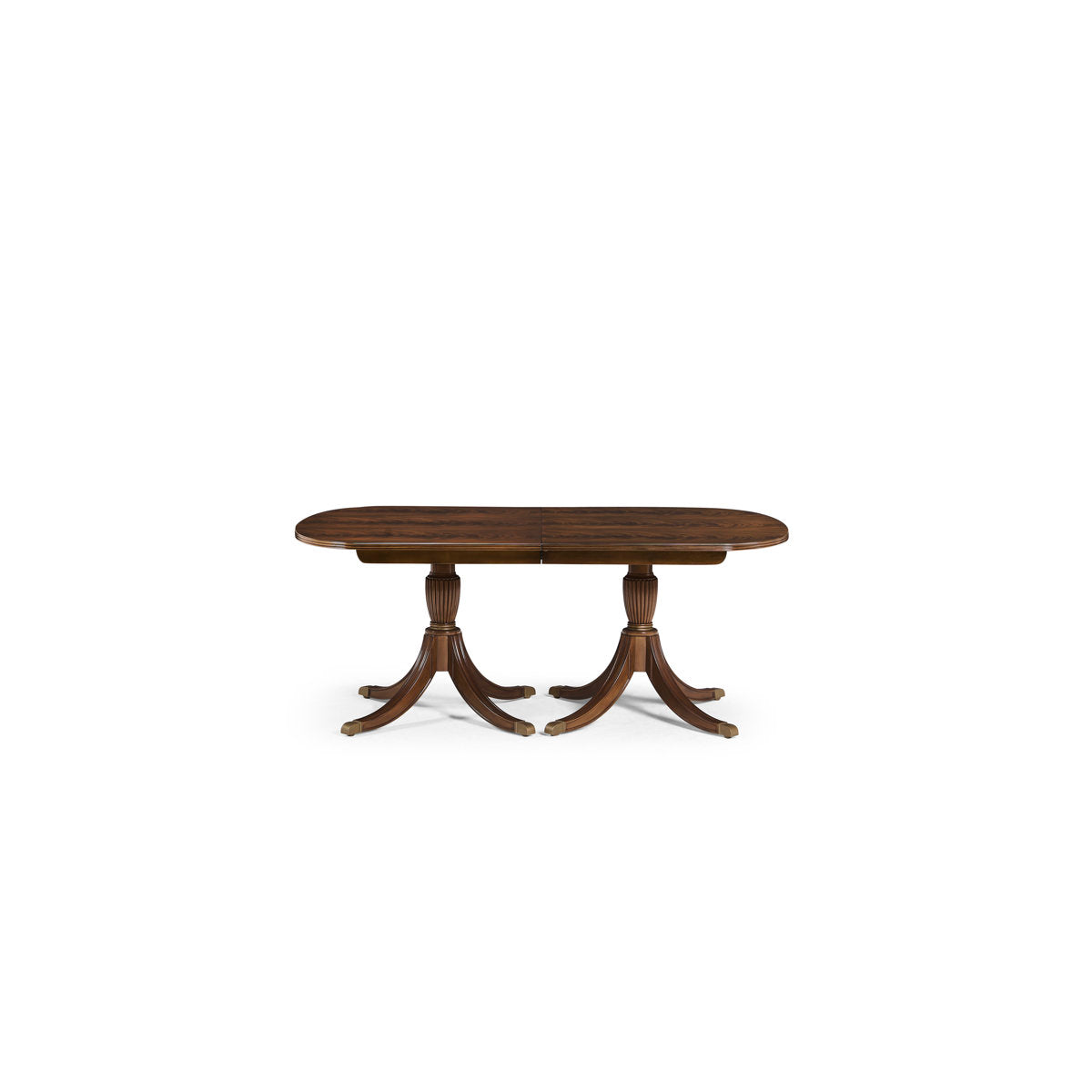 Traditional 12 Foot Double Pedestal Mahogany Dining Table For Seating 14 People