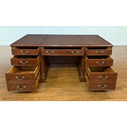 Traditional Mahogany Executive Desk
