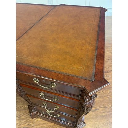 Traditional Mahogany Partners Desk