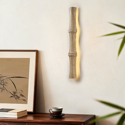 Travertine Column Glow Wall Light