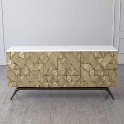 Triangle Cabinet-Brass