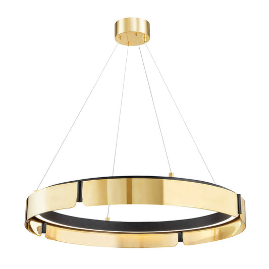 Tribeca 1 - Light Unique / Statement Wagon Wheel LED Chandelier