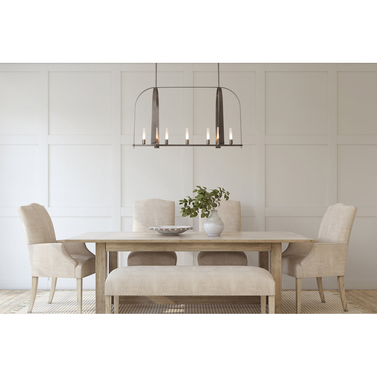 Triomphe 9 - Light Kitchen Island Linear Pendant