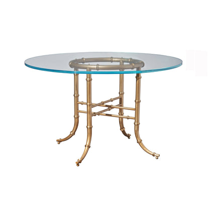 Trouv茅 Round Glass Dining Table