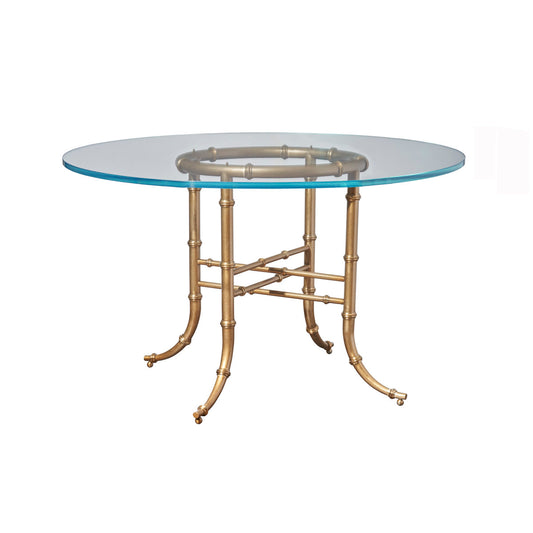 Trouv茅 Round Glass Dining Table