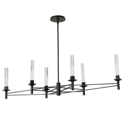 Truss 6-Arm Linear Chandelier
