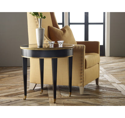 Tuxedo Glass End Table