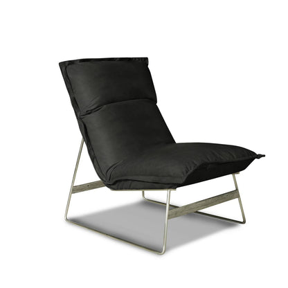 Tweety Leather Lounge Chair Chair with Ottoman