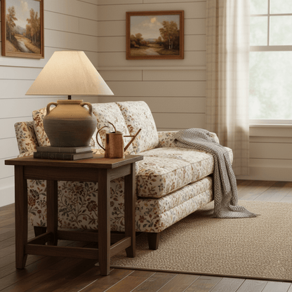 Two Handled Ceramic Jar Table Lamp