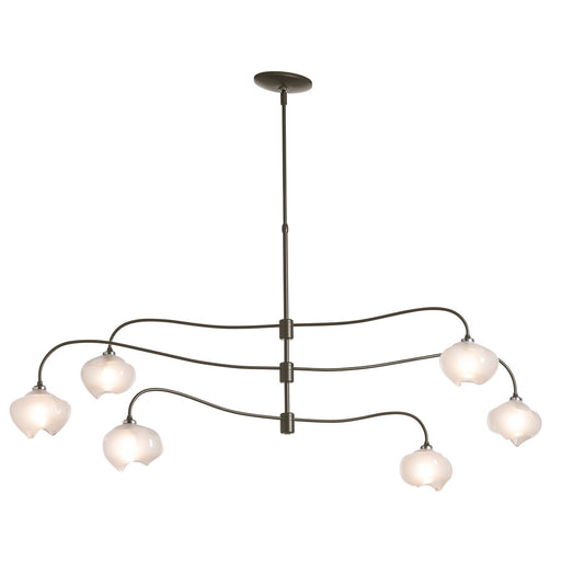 Ume 6 - Light Unique Tiered Chandelier
