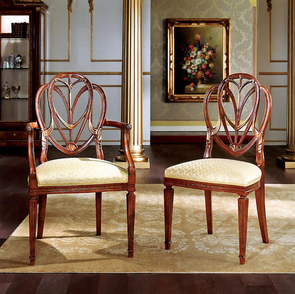 Upholstered Arm Chair in Beige/Brown