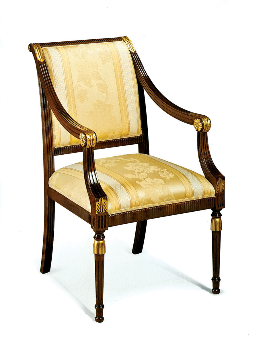 Upholstered Arm Chair in Beige