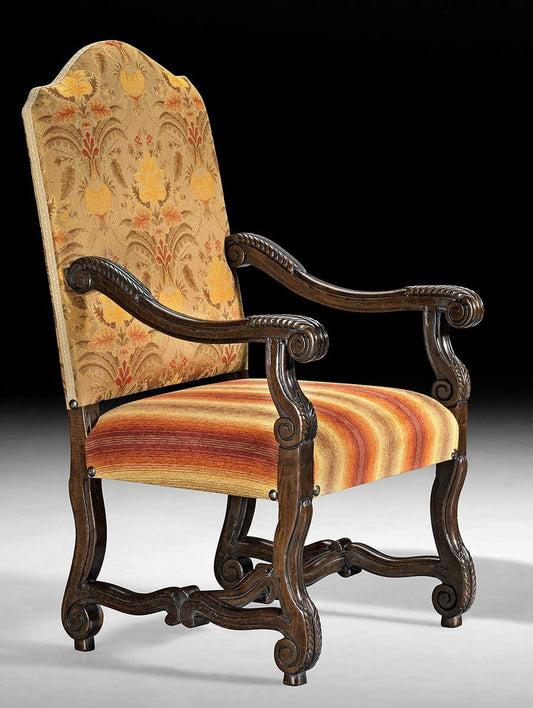 Upholstered Arm Chair in Beige