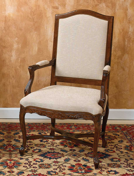 Upholstered Arm Chair in White