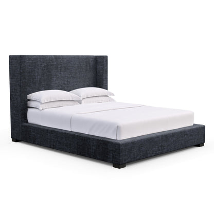 Upholstered California King Wingback Bed