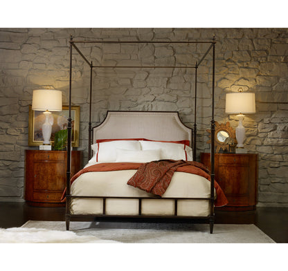 Upholstered Canopy Bed