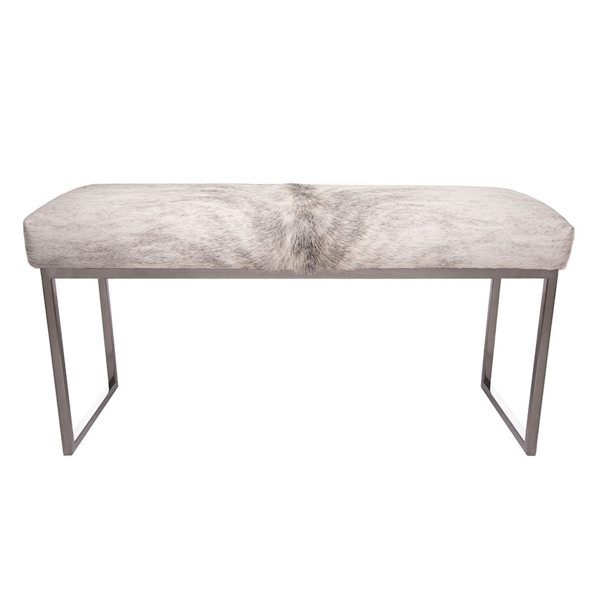 Upholstered Cowhide Bench