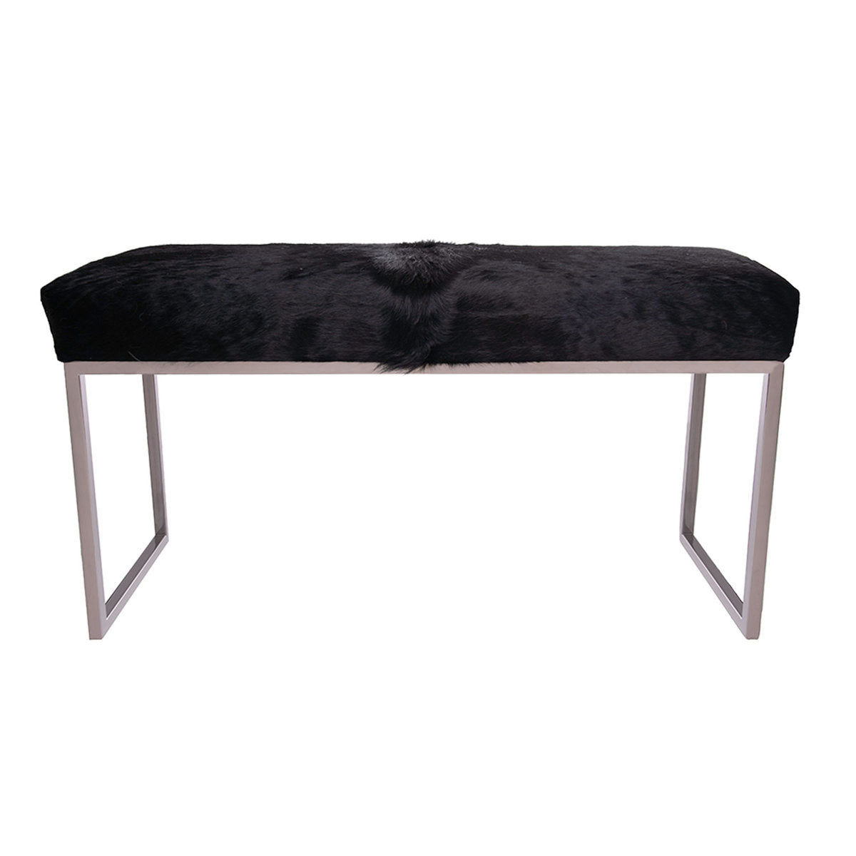 Upholstered Cowhide Bench