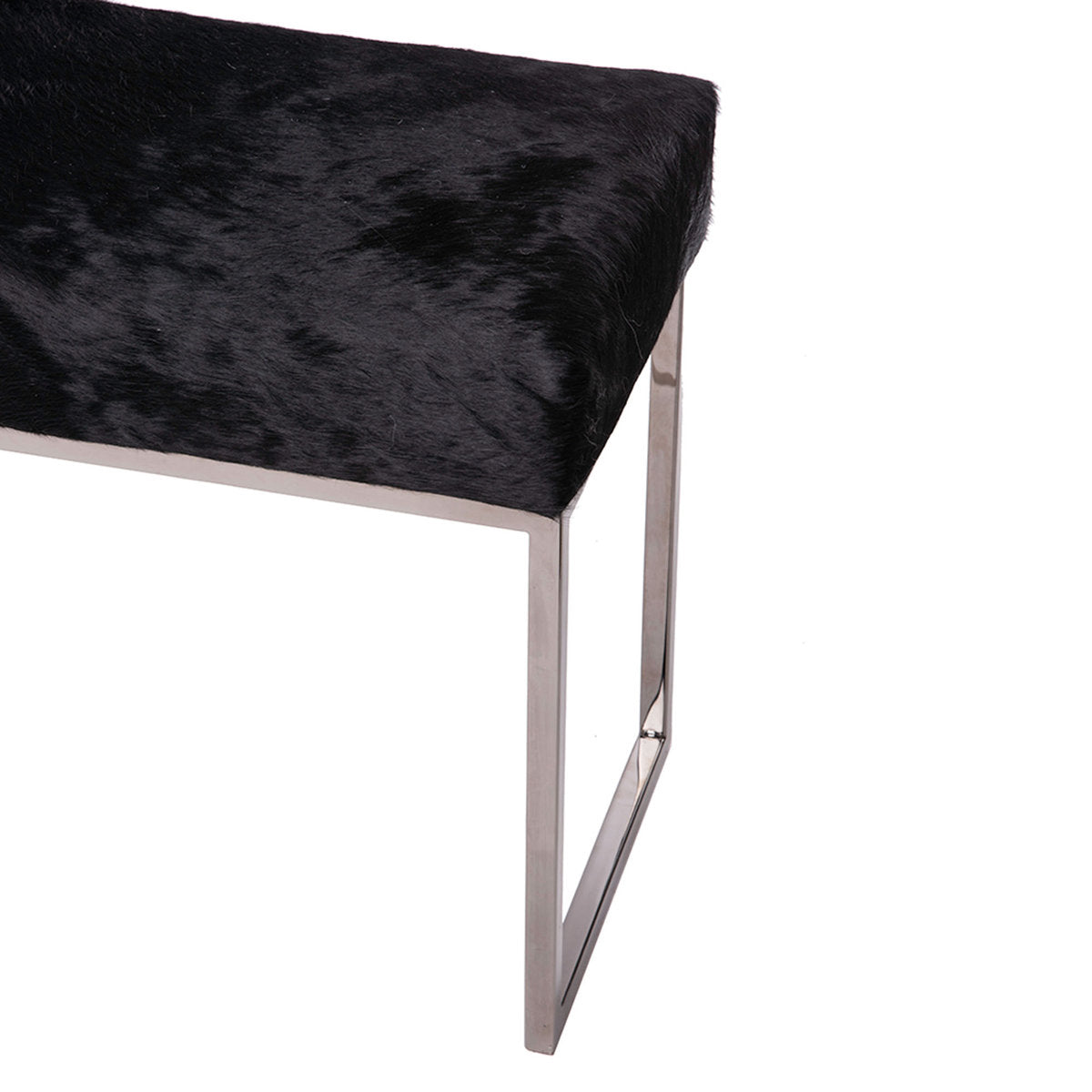 Upholstered Cowhide Bench