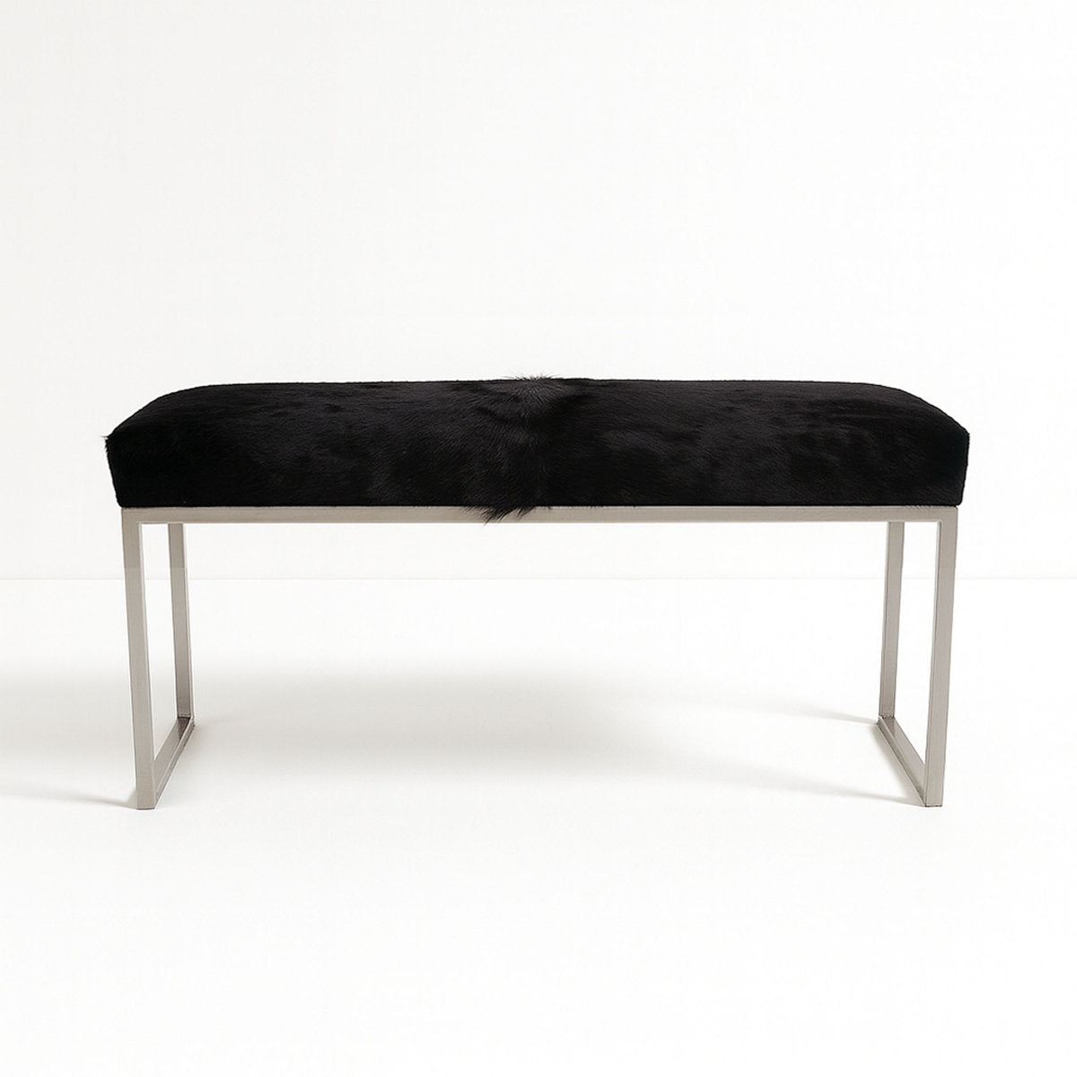 Upholstered Cowhide Bench