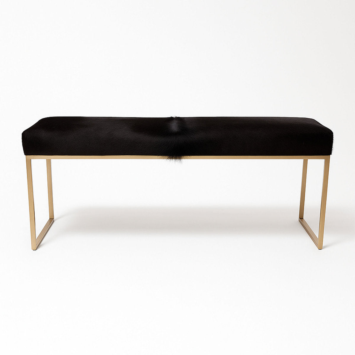 Upholstered Cowhide Bench