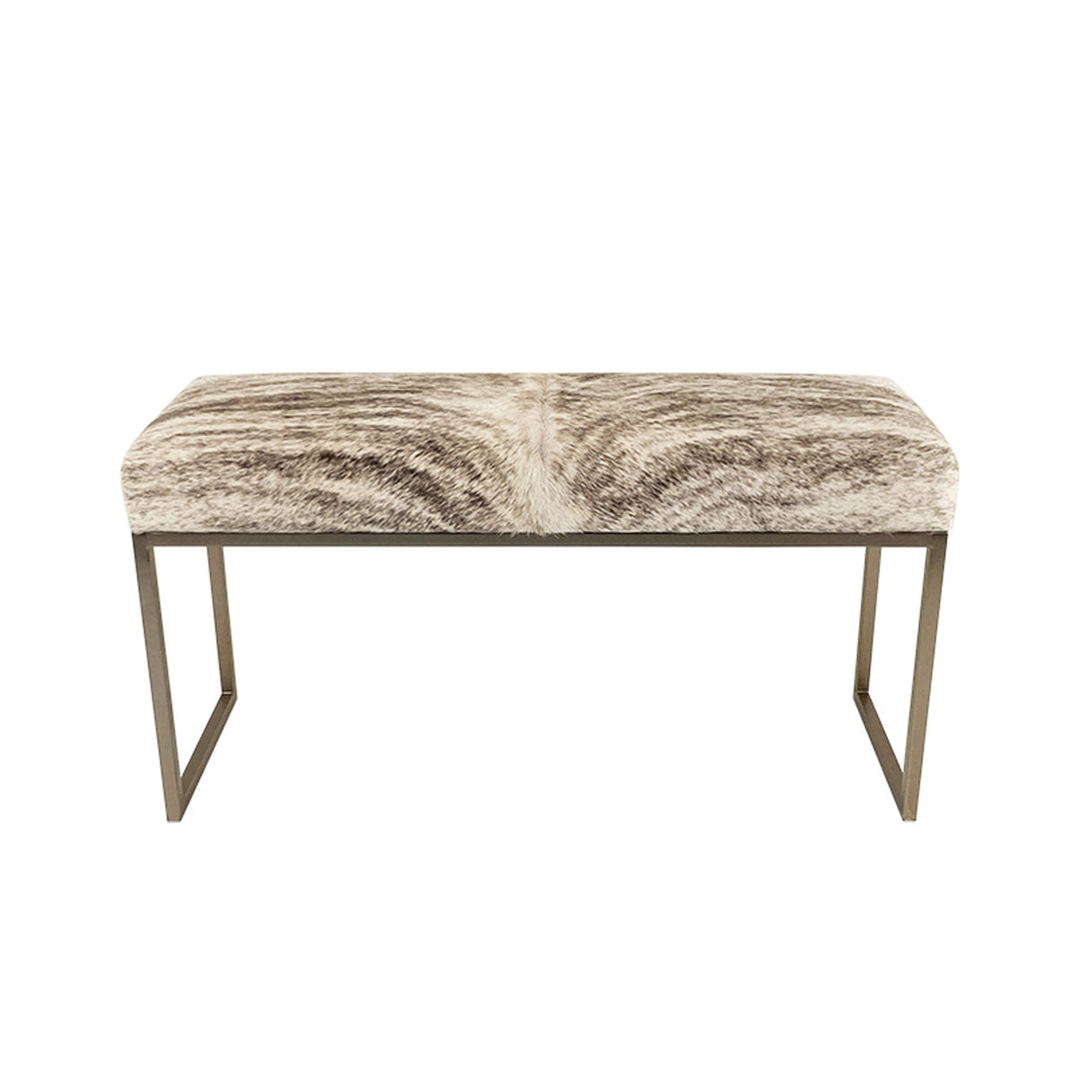 Upholstered Cowhide Stool