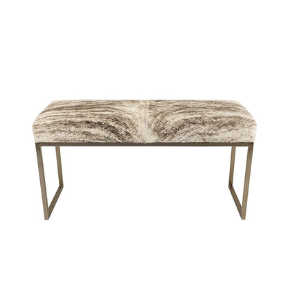 Upholstered Cowhide Stool