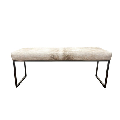 Upholstered Cowhide Stool