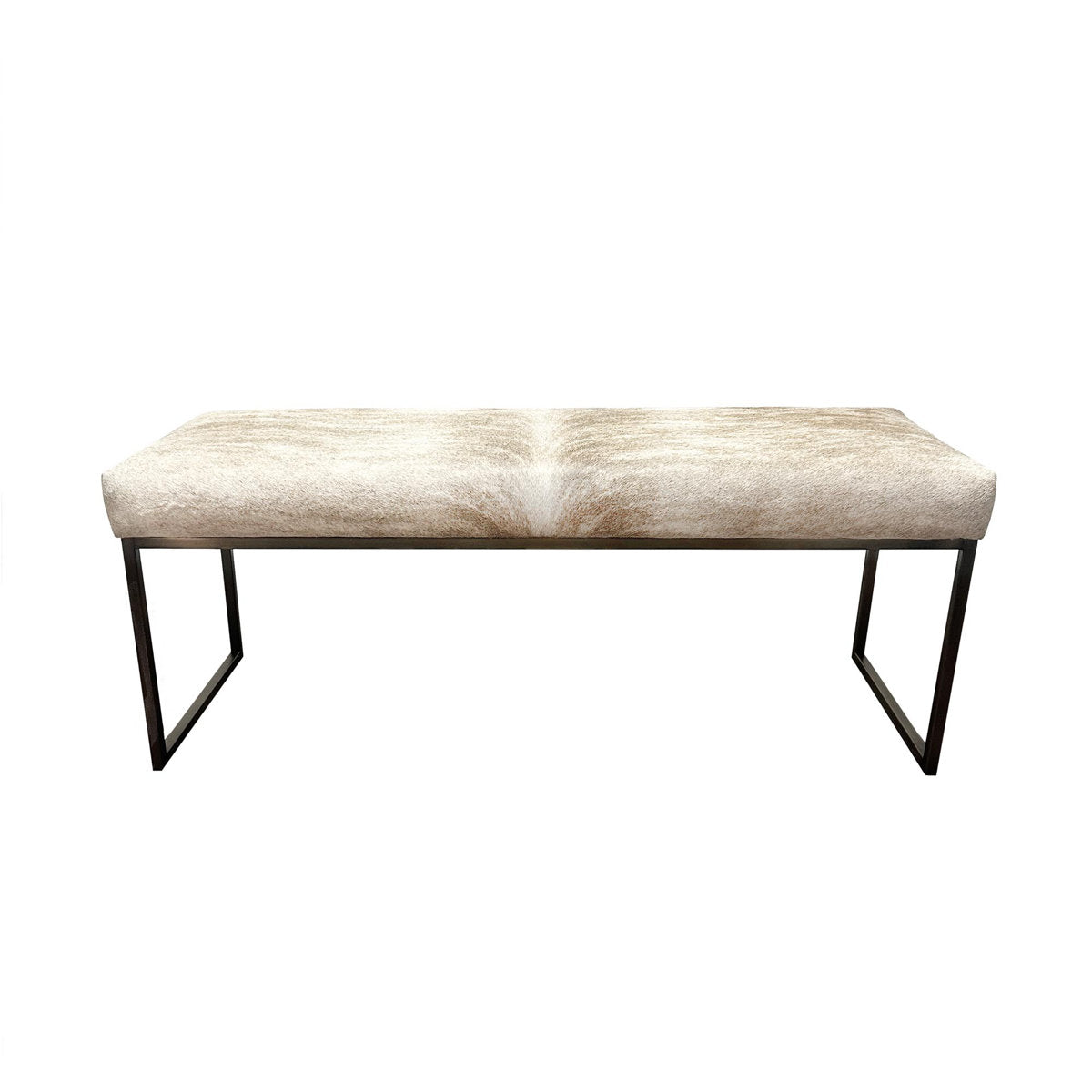 Upholstered Cowhide Stool