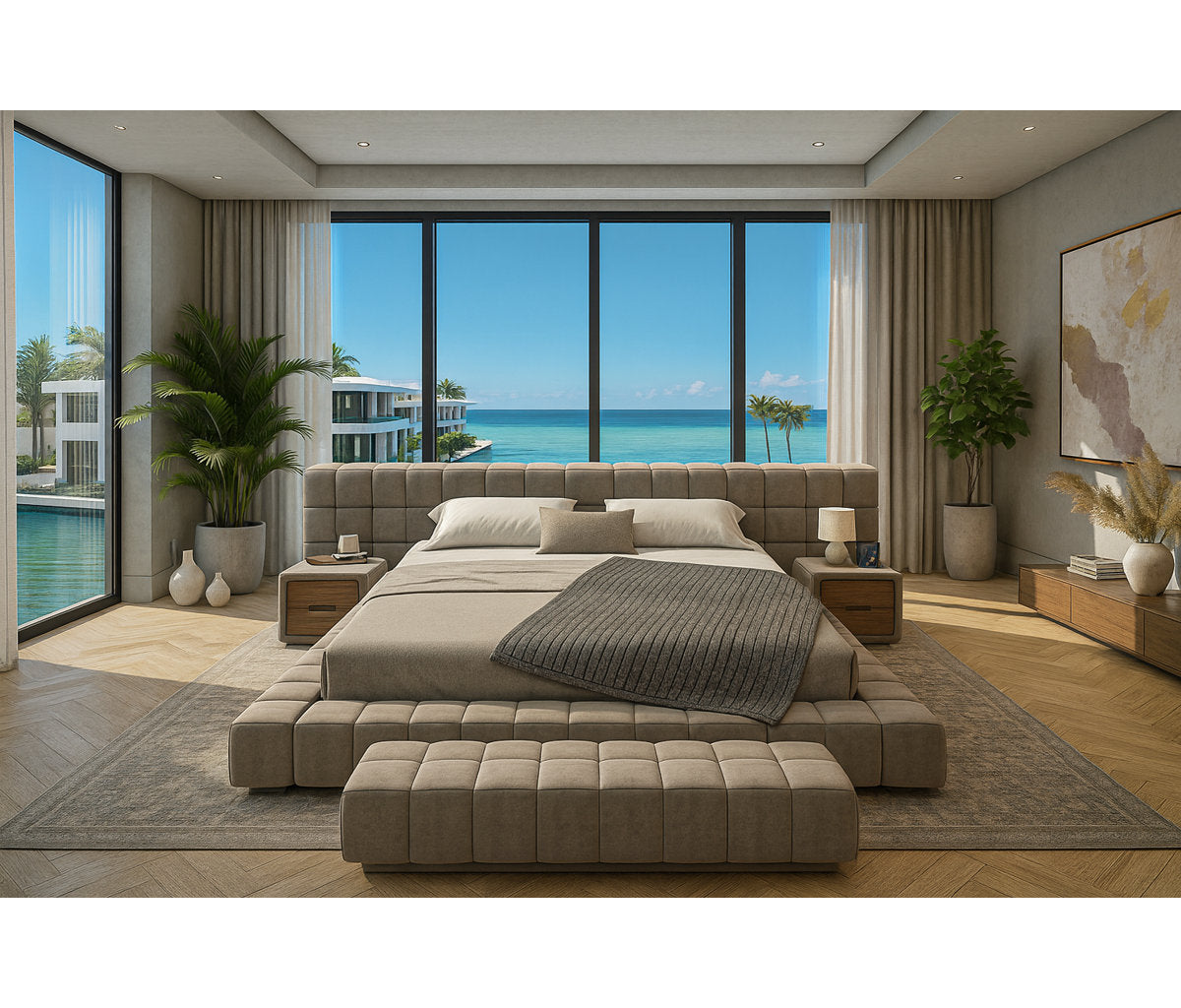 Upholstered King Bed